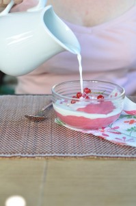 Delikatny mus porzeczkowy- bez jajek i śmietanki...