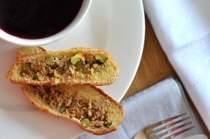 Kulebiak z mięsnym nadzieniem