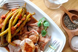 Fasolka szparagowa w pomidorach z oregano