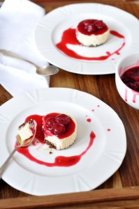 Lekkie serniczki z wiśniami