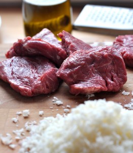 Filet mignon z masłem parmezanowym