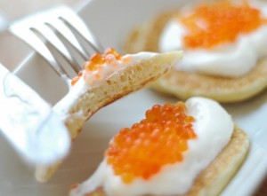 Carska przekąska czyli bliny z kawiorem