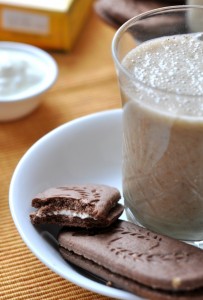 Śniadaniowy koktajl bananowo-owsiany