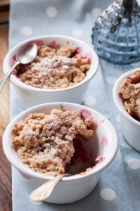 Owoce pod kruszonką (crumble jabłkowo-śliwkowe)