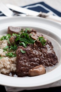 Bitki wołowe z grzybami