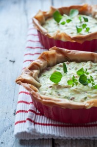 Tarta z szynką na cieście phyllo (filo)