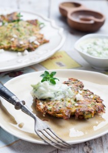 Greckie placuszki z cukinii i fety