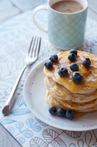 Placuszki z borówkami (blueberry pancakes)