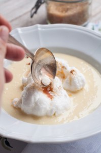 Floating island - île flottante - zupa nic