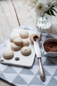 Makaroniki z kremem czekoladowym