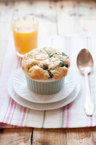 Suflet serowy ze szpinakiem- na wielkanocne śniadanie