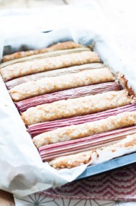 Ciasto z rabarbarem i ricottą