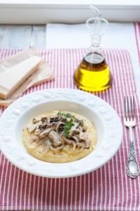 Polenta z prawdziwkami i tymiankiem