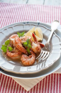 Krewetki w pikantnym sosie curry