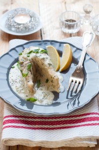 Szczupak w śmietanie (z ziołami)