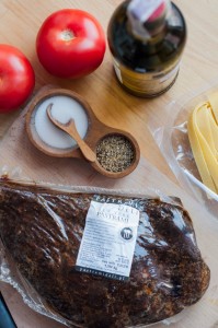 W nowojorskim stylu- makaron z pastrami