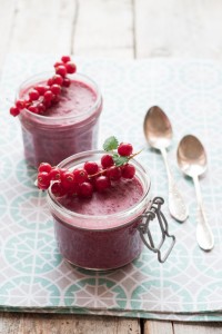 Pudding chia z mlekiem kokosowym i burakami