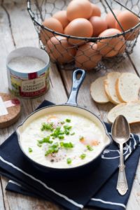 Kremowe jajka zapiekane