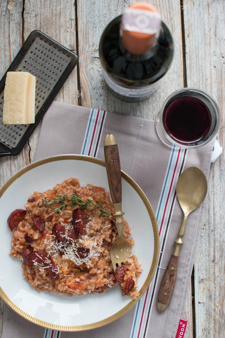 risotto z chorizo i czerwonym winem kuchnia agaty (2)