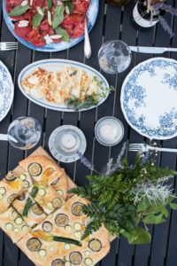 Focaccia z cukinią i bakłażanem