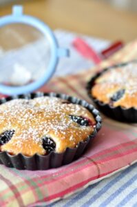 Błyskawiczne babeczki z jagodami