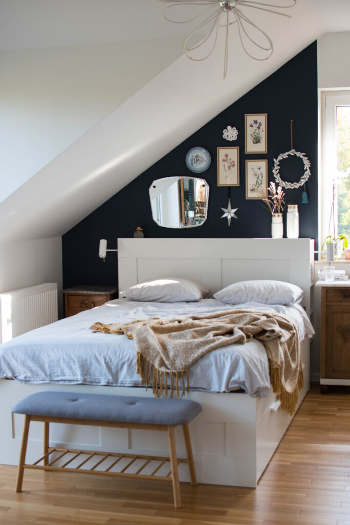 Szybka metamorfoza mojej (kiedyś) białej sypialni